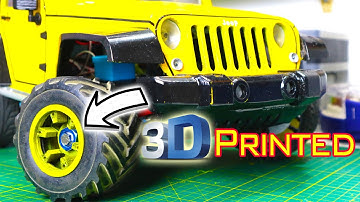 3D printing Beadlock wheels for my 3d printed jeep wrangler\ How to design rc car /Scale Addiction
