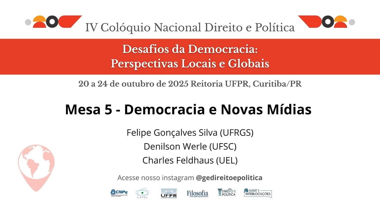 IV Colóquio Nacional Direito e Filosofia (21/10/25) - Tarde I