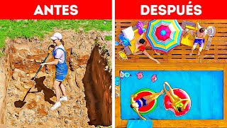 DIY Piscina Gigante en el Patio Trasero: Geniales DIYs y Manualidades Para Tu Patio Trasero