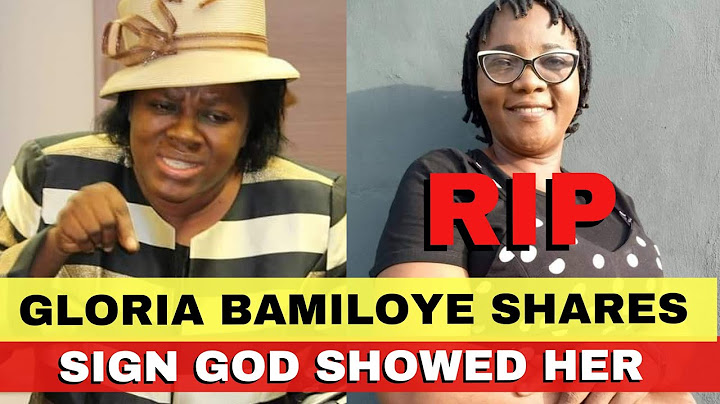Gloria Bamiloye Shares The Sign God Showed Her When Shade Aina Died