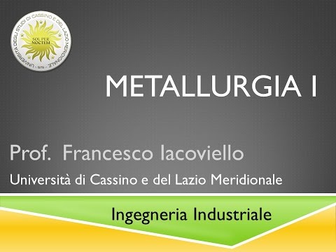 Metall I Lezione 2a