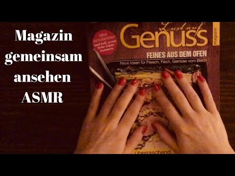 ASMR Deutsch Magazin blättern & vorlesen /Magazine Flip Through | Flüstern/Whisper | ASMR German