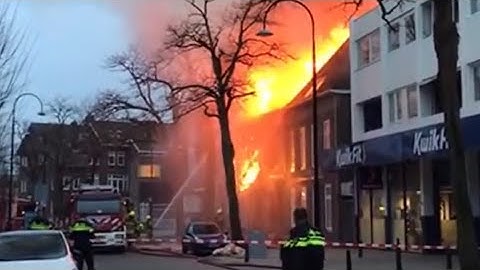 ZEER GROTE BRAND CENTRUM DORDRECHT
