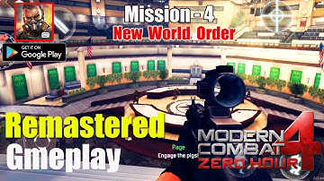 Modern Combat 4 Zero Hour Mission 4 Gameplay Remastered