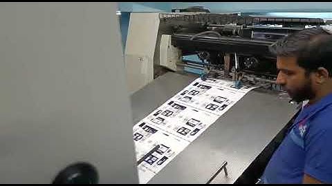 UV, Drip Off and Aqueous Coating on Roland 700, 2 colour Offset Printing Machine.