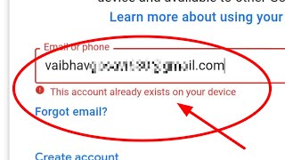 Fix Google Account This account already exists on your device