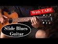 OPEN D SLIDE BLUES on a 1930s Levin Parlor Guitar WITH TABS