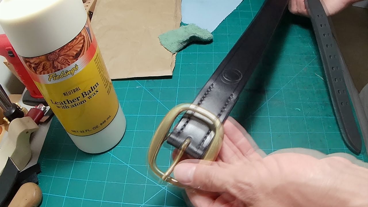 leatherworking-the-making-of-a-man-s-belt-youtube