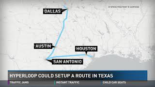 Hyperloop train could get you to major Texas cities in minutes
