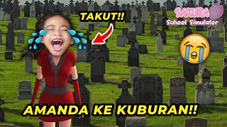 AMANDA MAIN KE KUBURAN JAM 3 PAGI DI SAKURA SCHOOL SIMULATOR!! SEREM BANGET!! screenshot 5