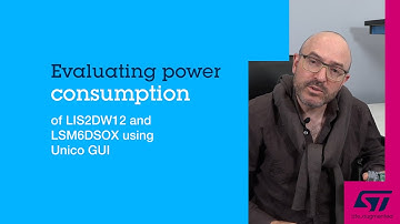 Evaluating Power Consumption of LIS2DW12 and LSM6DSOX using Unico GUI