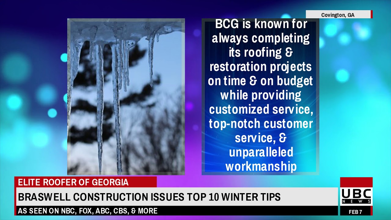 Roofing Contractor Covington Georgia Issues Top 10 Winter Roof Maintenance Tips