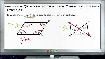 Proving a Quadrilateral is a Parallelogram: Examples (Basic Geometry Concepts)