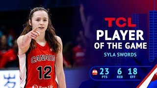 Syla Swords (23 PTS) carries Canada 🇨🇦 over Argentina for bronze medal at the #AmeriCupW 2025! 🥉