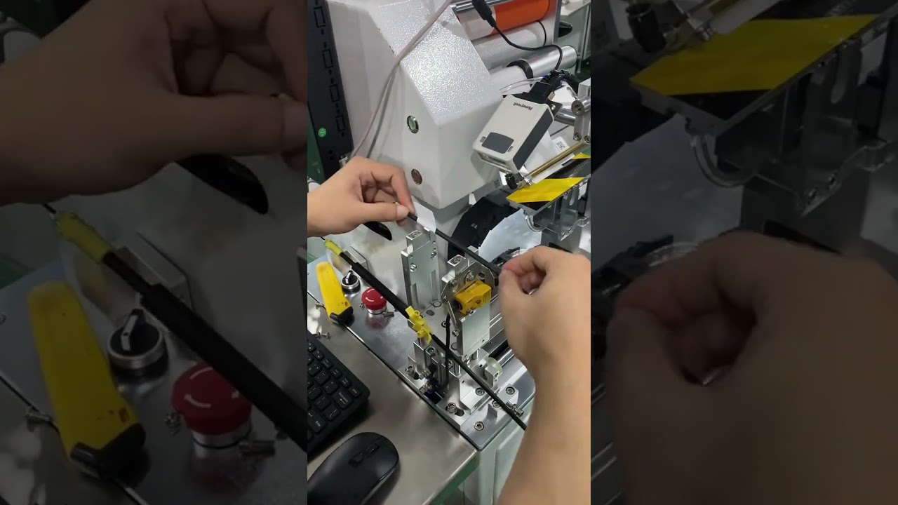 Wire Labeling Machine Equipped with a Real-Time Printer