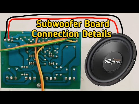 Sakthi Subwoofer Board Connection Details || Melody Audios #amplifier # ...