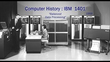 Computer History: IBM 1401 Announcement 1959 Data Processing Mainframe 7070,  RAMAC Endicott, & more