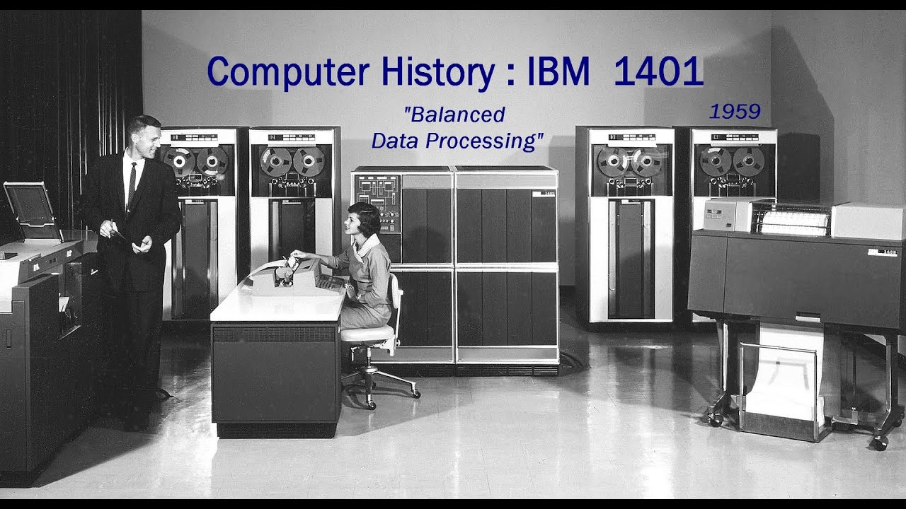 Computer History Ibm 1401 Product Announcement Vintage Film 1959 Mainframes 7070 7090 Youtube