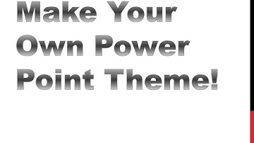 Create a Custom PowerPoint Theme