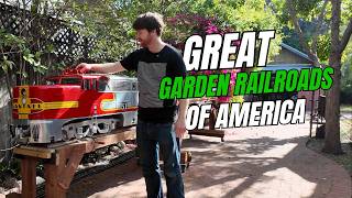 Incredible Backyard Garden Railroad in California | Ride-On Live Steam Trains Built by Hand
