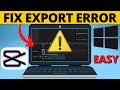 How To Fix CapCut Export Error