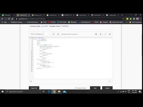 Codechef | July 2020 long challenge | Missing a Point Solution | Python solution for PTMSSNG