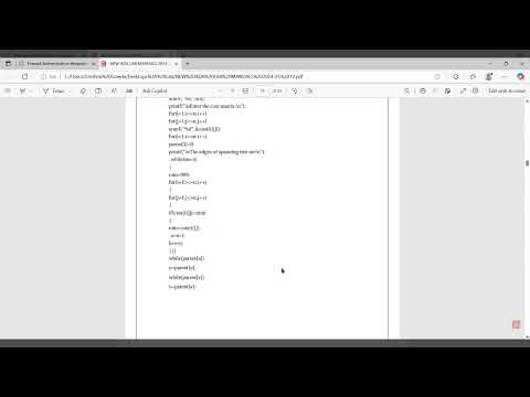 BCSL404 Kruskal's || ADA Lab Program Kruskal's algorithm