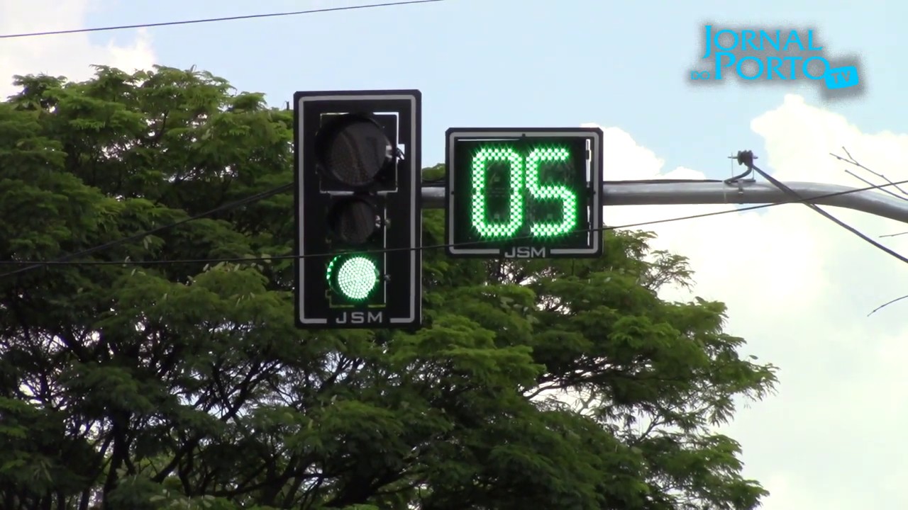 Semáforo em funcionamento