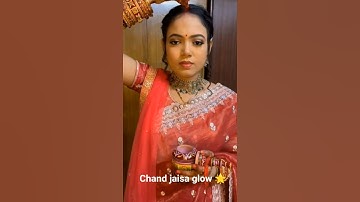 Suhagan Glow On! ❤️ Karwa Chauth Makeup Look 2025#makeupartist  #eyemakeuptutorial