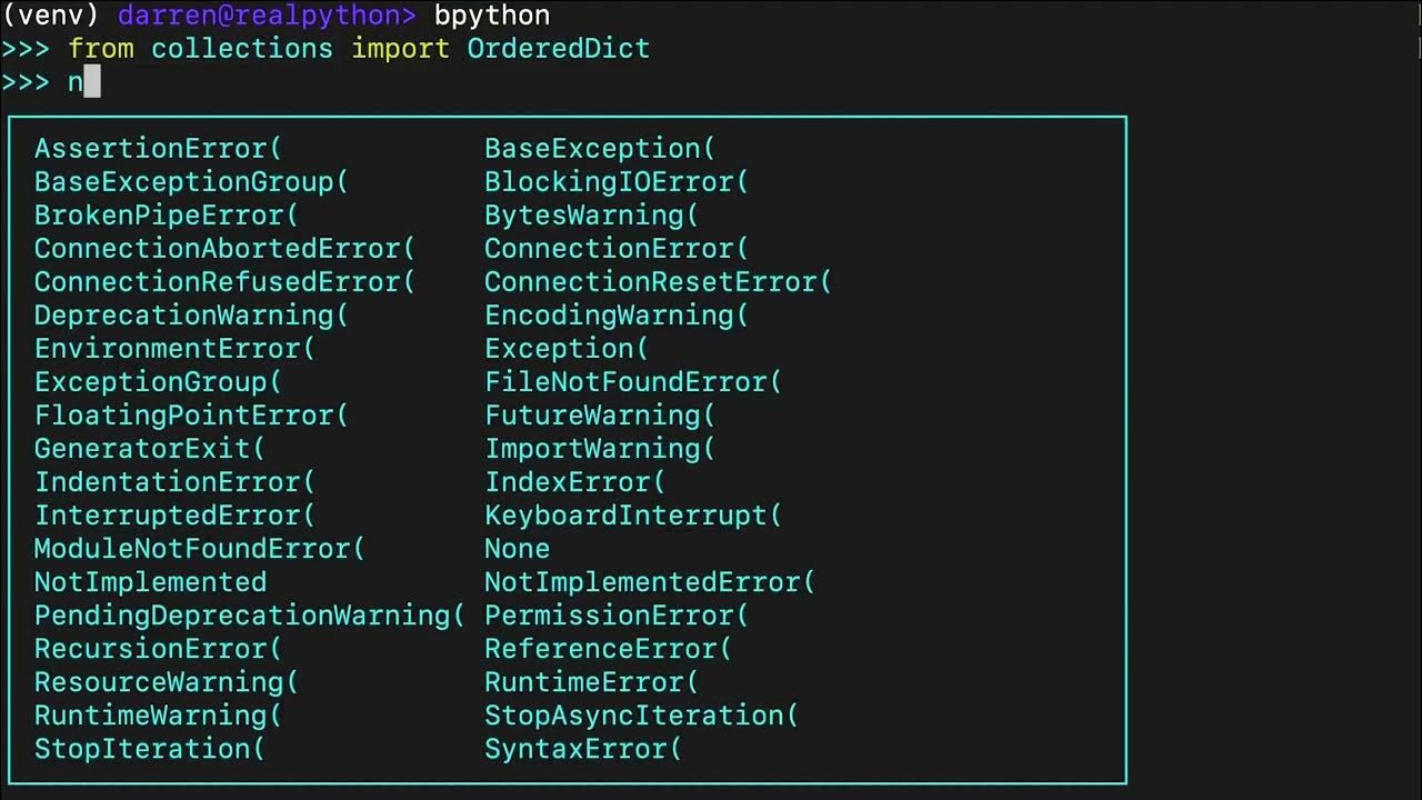 Unique features of python s ordereddict youtube