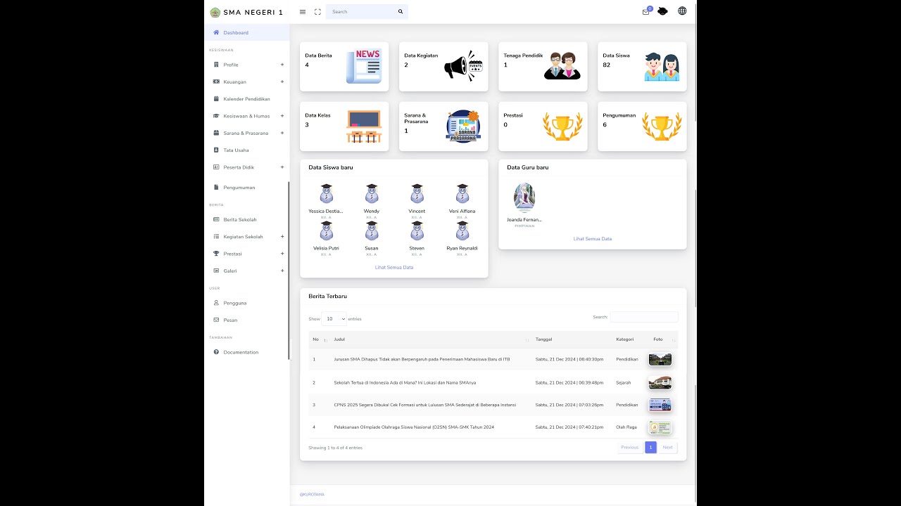 Website sekolah | codeigniter 3 - YouTube