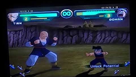 Dragon Ball Z Budokai(Gamecube)-Tien vs Kid Gohan