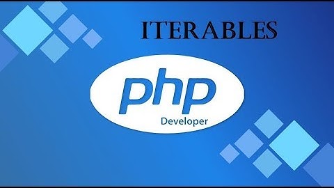 PHP Programming Language - Iterables