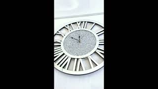 Wall Clock CL09 Silver By Hero Agent ( PUSAT BORONG HERO)