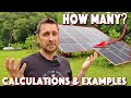 How to size a solar system for your house examples and calculations