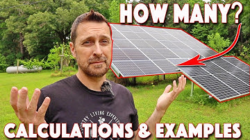 How To Size A Solar System For Your House! Examples and Calculations