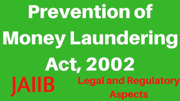 JAIIB- The Prevention of Money Laundering Act, 2002 by Subham Burnwal