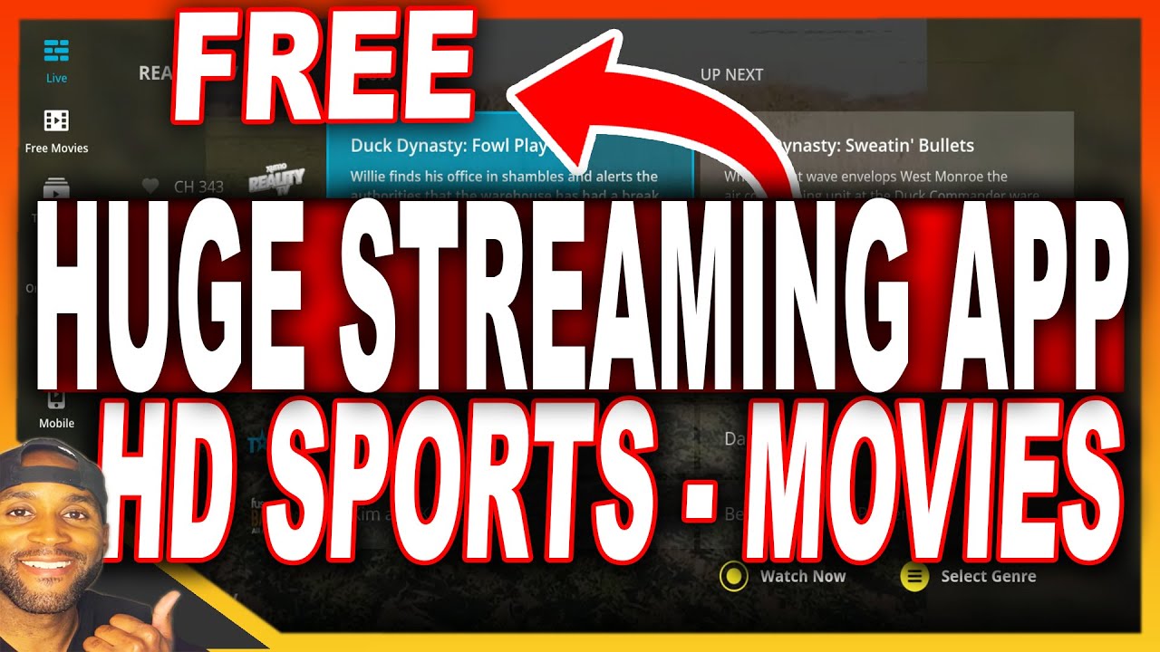HUGE STREAMING APP 190+ CHANNELS HD SPORTS LIVE TV TV GUIDE ON DEMAND