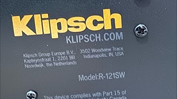 KLIPSCH R-121SW subwoofer Unboxing