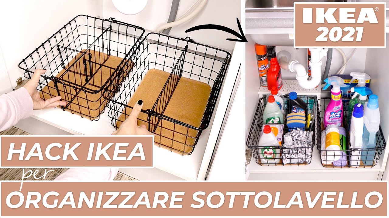 ORGANIZZARE LA CUCINA CON IKEA - Organizziamo il SOTTOLAVELLO + IKEA HACK -  YouTube