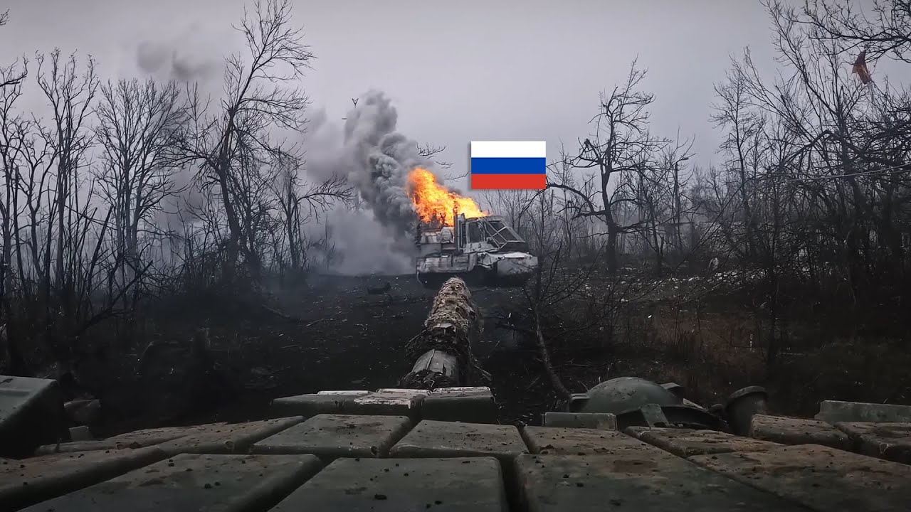 Ukrainischer Panzer durchbricht die Donbass-Front – Echte Aufnahmen vom Gefecht! 