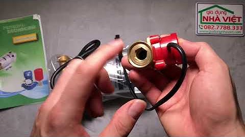 Hướng dẫn lắp ráp máy bơm tăng áp tự động cho máy giặt, nhà vệ sinh...