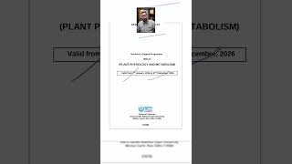 IGNOU BBYCT 137 Solved Assignment 2026 | IGNOU Plant Physiology and Metabolism BBYCT 137 Assignment