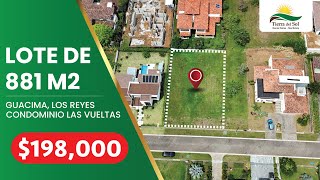 Lote de 881 m2 a la venta en condominio Las Vueltas en Ciudad Hacienda Los Reyes. Lote de 881 m2 a la venta en condominio Las Vueltas en Ciudad Hacienda Los Reyes.