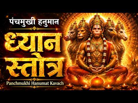 पंचमुखी हनुमान ध्यान स्तोत्र | Shri Panchmukhi Hanumat Kavach | Hanuman Daily Prayer with Lyrics