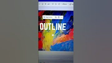 Outline text effect in canva #canvashorts#shortvideos #trending #viral