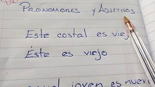 Diferencia entre adjetivo y pronombre