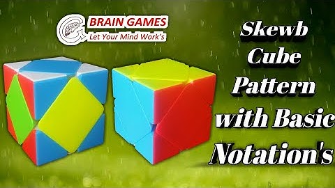 Skewb Cube Pattern with Basic Notation