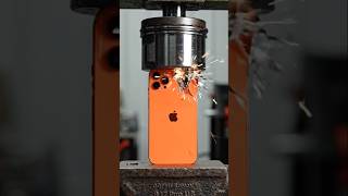 iPhone 17 Pro Max Vs Hydraulic Press! 💥 #experiment #foryou #hydraulicpress#satisfying #youtube #fyp