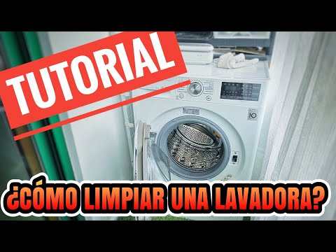 ¿Cómo LIMPIAR una lavadora - secadora❓Con SORPRESA al final❗